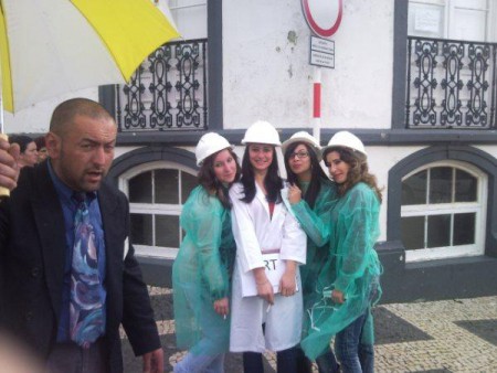 Da esquerda para a direita, Emplastro, Vanessa, Sara, Josefa e Rafaela.